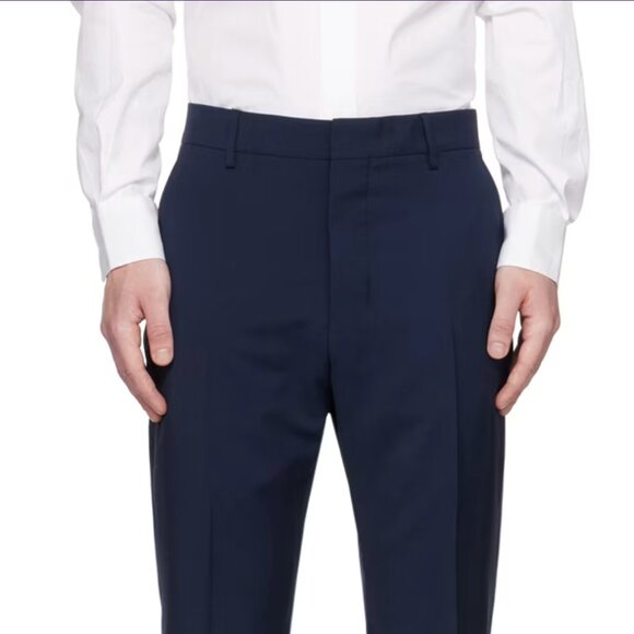 NEW chic unisex AMI Paris Trousers. Virgin Wool. Mint (M31, W10) - Picture 2 of 6